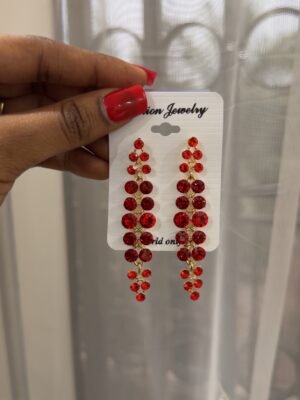 Boucle d’oreille brillant strass diamants