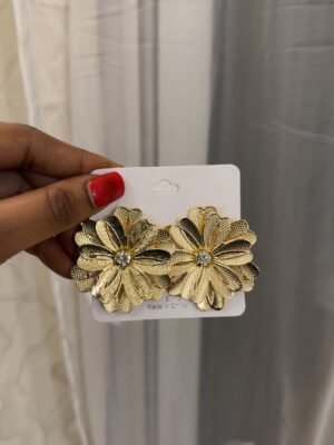 Boucle d’oreille dorée angela