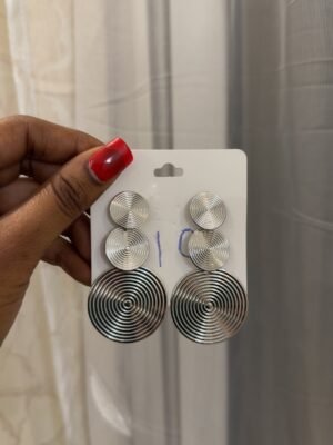 Boucle d’oreille argentée Maria