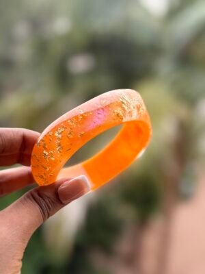 Bracelet acrylique orange