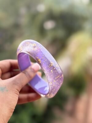Bracelet acrylique violet