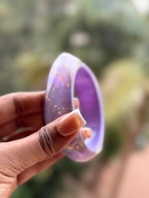 Bracelet acrylique violet