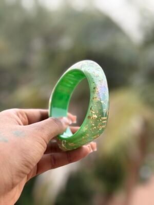 Bracelet acrylique vert